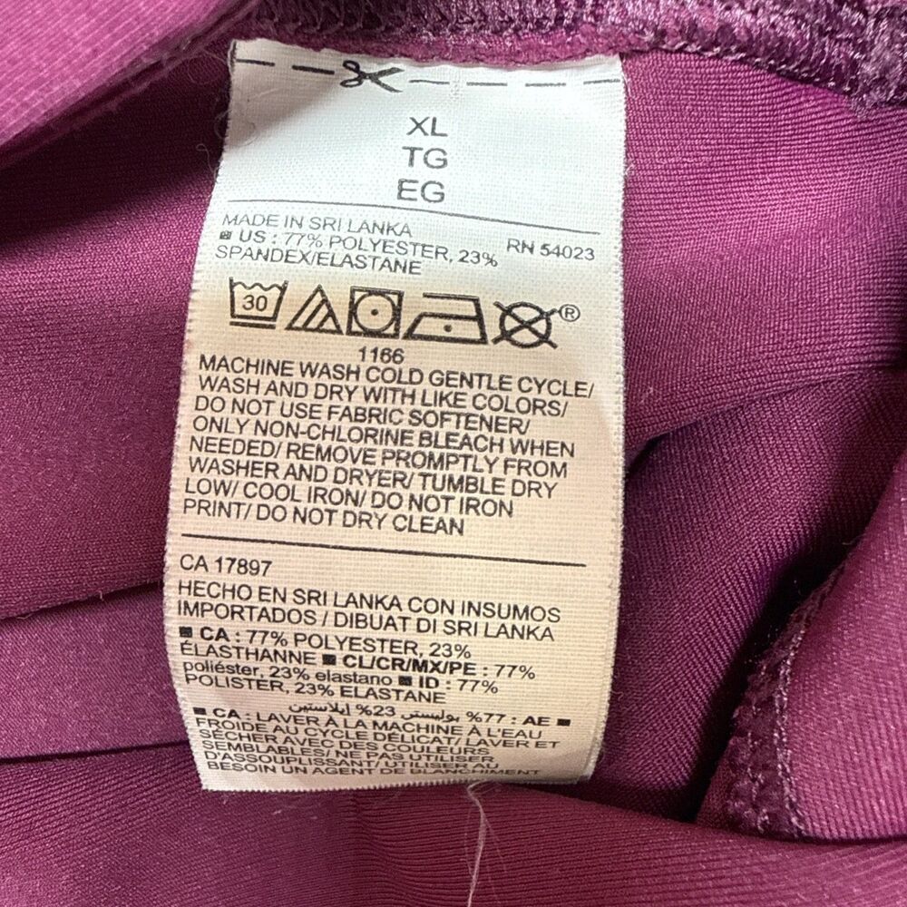 Old Navy Active Powersoft Leggings Women's XL PLUM/PINK Extra High Rise Go Dry - Picture 5 of 7